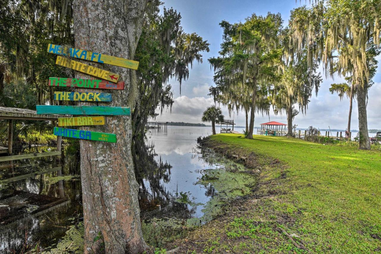 Pirate Cove Home In Welaka Dock And River Access! Eksteriør billede